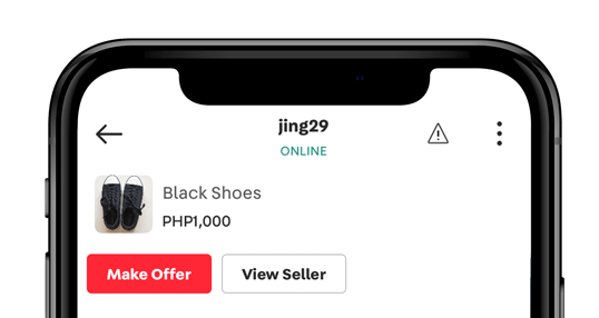 Finalize your offer via Carousell