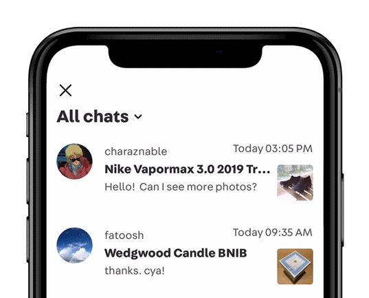 How to archive chats on Carousell on iOS devices