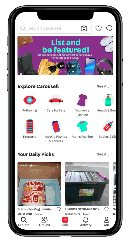 How to rerun your saved searches on Carousell