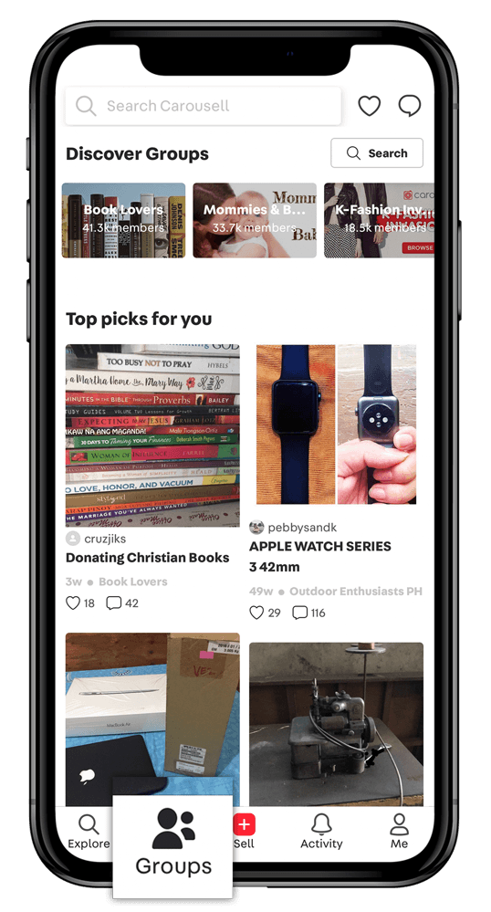 Promote your Carousell listings with relevant groups