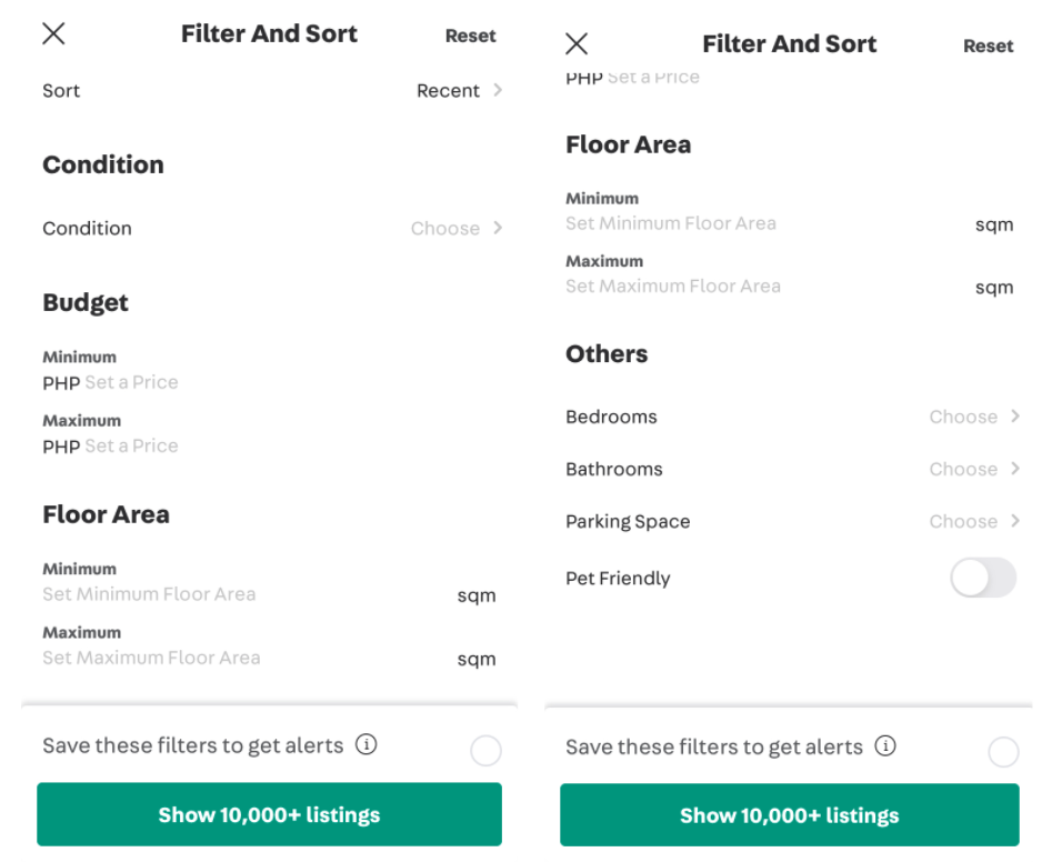 Property-search-filters-Carousell-Philippines