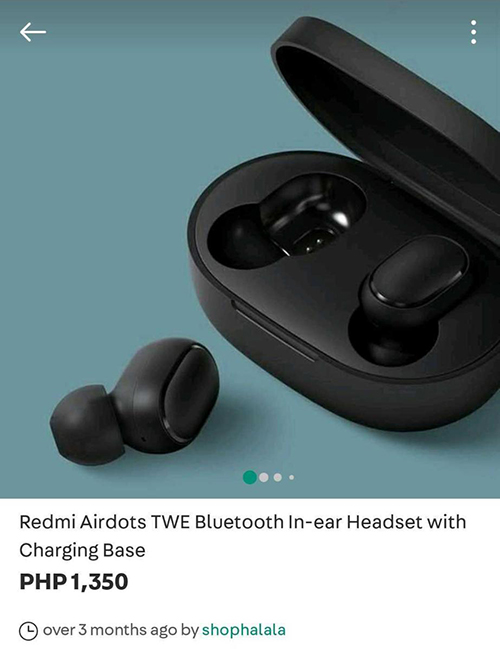 Redmi Airdots TWE Bluetooth In-ear Headset from @shophalala on Carousell Philippines