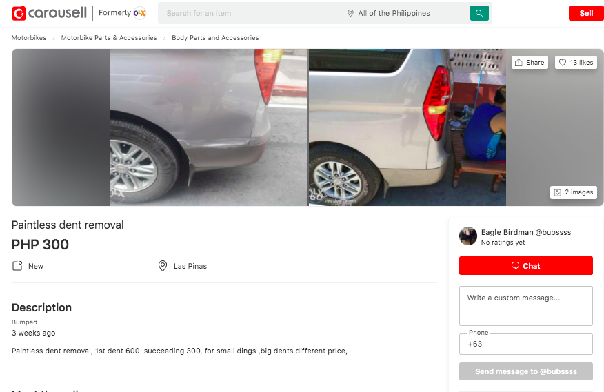paintless-dent-removal-service-Carousell-Philippines