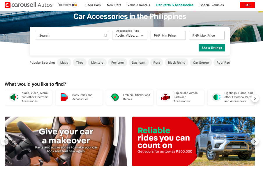 Shop car parts and accessories on Carousell Philippines