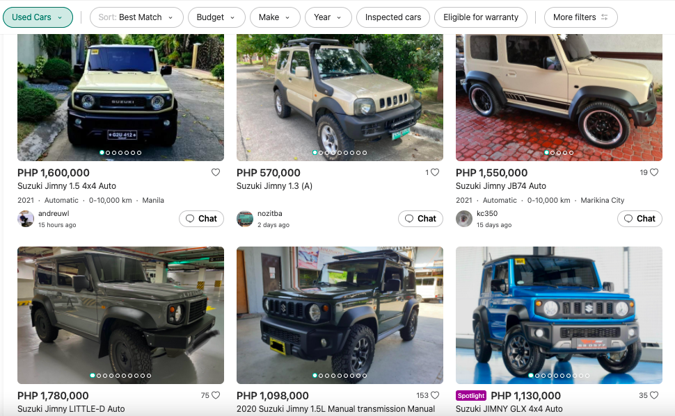 Suzuki Jimny - Carousell Philippines