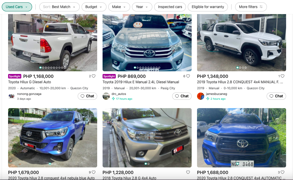 Toyota Hilux - Carousell Philippines