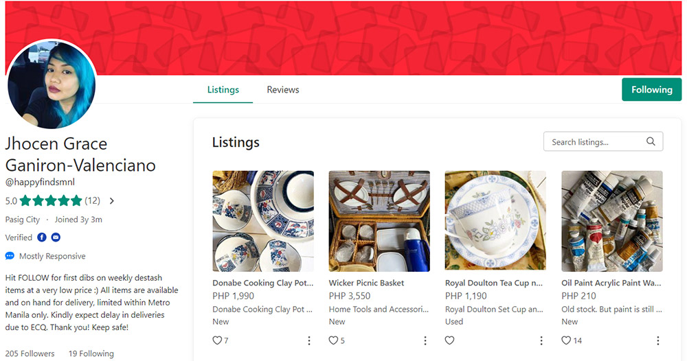 @happyfindsmnl earned Php 10,000 by selling items on Carousell